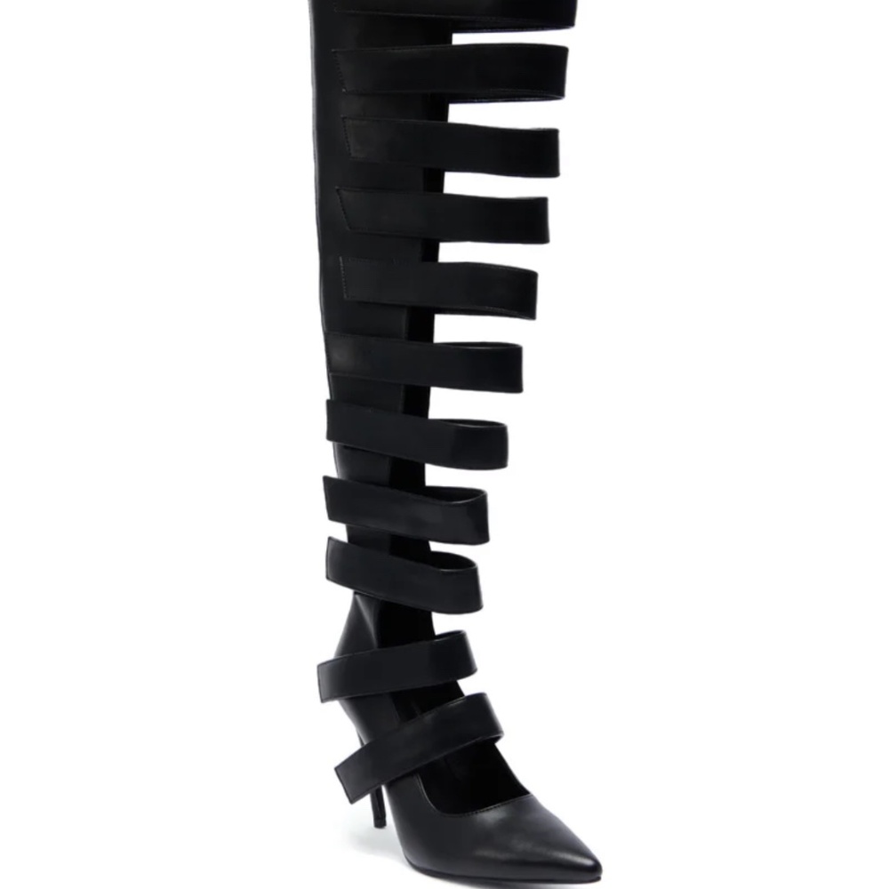 AKIRA AZALEA WANG REIN BLACK THIGH HIGH BOOT Size 7.57.5